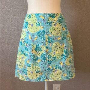 Lilly Pulitzer | Vintage Blue Swing Mice Golf Skort